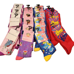 Paul Frank Cartoon Socks Set - Red, Purple, Blue